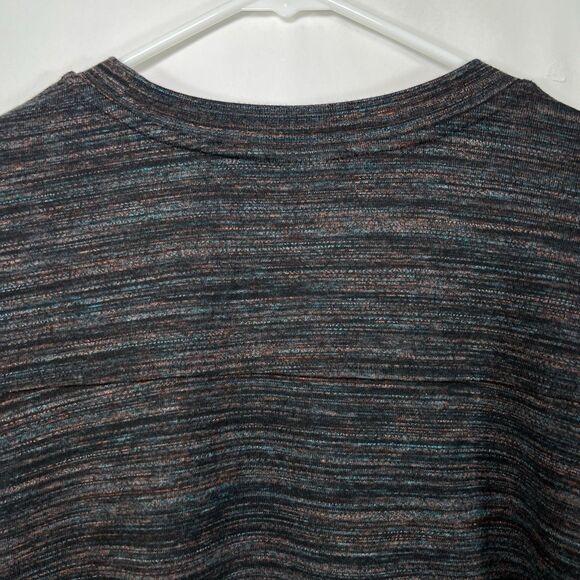 Nike Crewneck Sweater Womens Size Large Black Colorful Heathered Sweatshirt - Picture 11 of 12